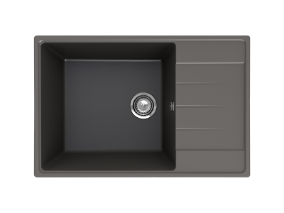 Кухонная мойка ULGRAN Quartz Prima 760 прямоугольная-09 Асфальт 400_400_3055807